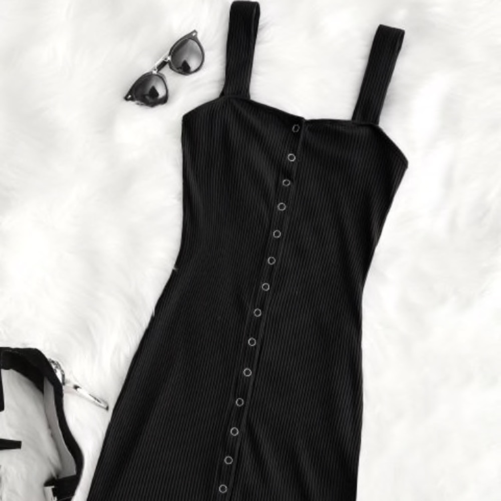 Snap front dress